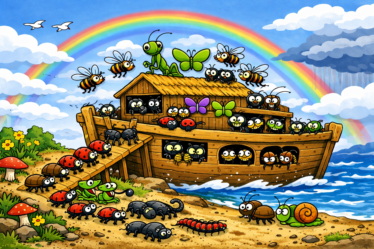 God’s Critters Two by Two: The Bug Ark — A Humorous Take on Noah’s Ark