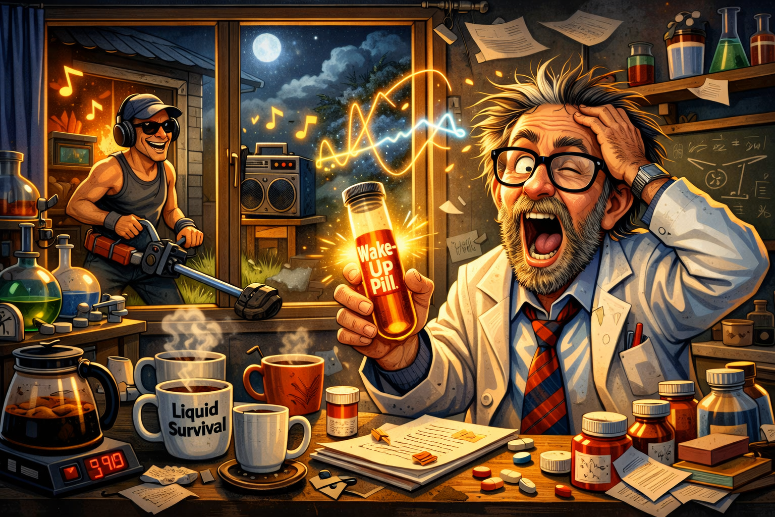 Doctor Bonzi Fartface — A Comedy Poem About Sleep Deprivation and Noisy Neighbors