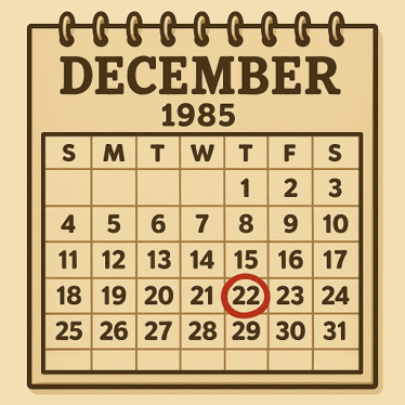 Calendar of December 1985